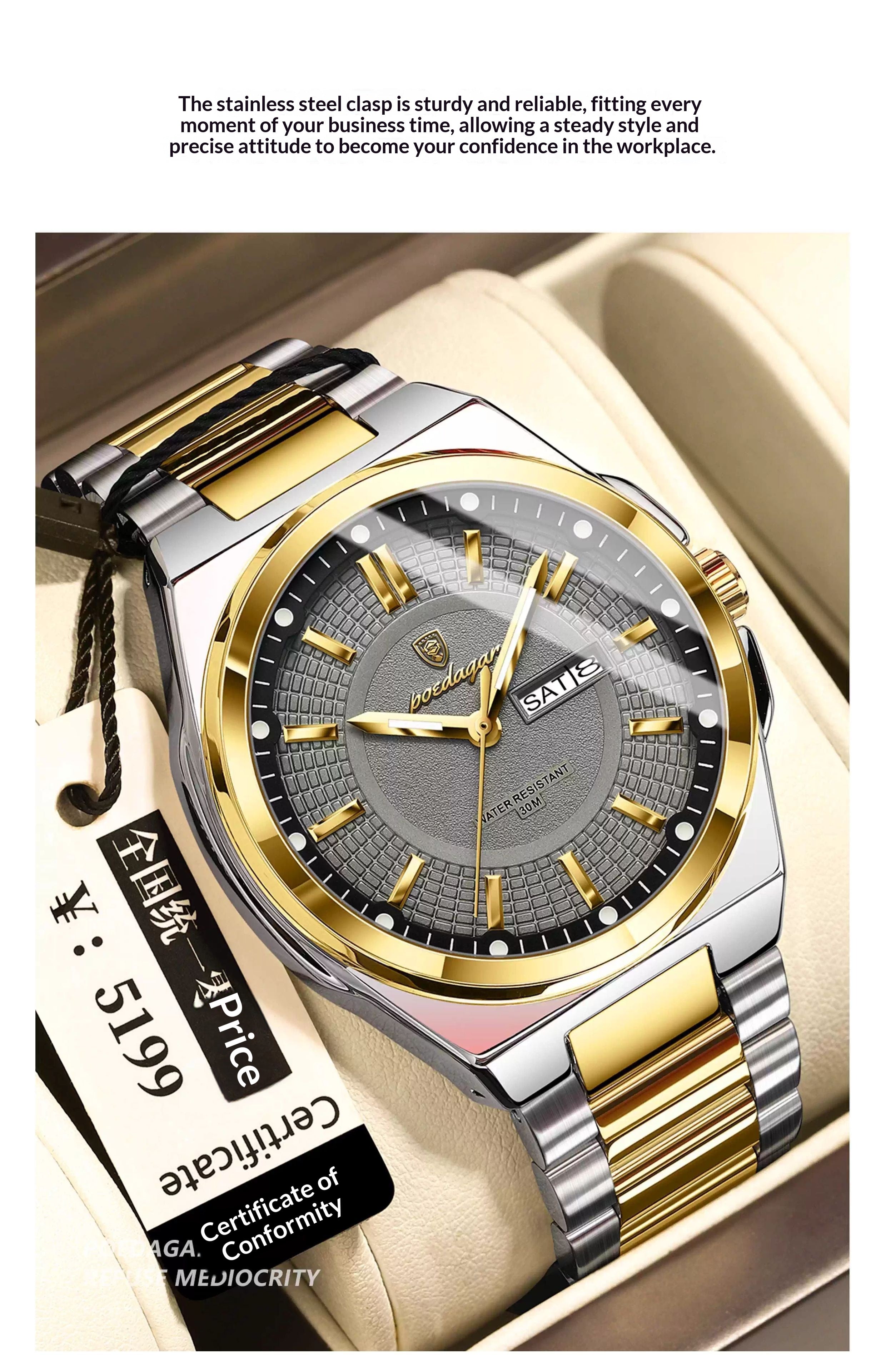 Luxury Minimalist Men's Watch | Ultra-Slim Alloy Timepiece | 11 Colour Finishes
