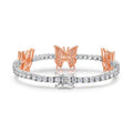Morganite Bracelet – Platinum-Plated Sterling Silver | Minimalist Luxury