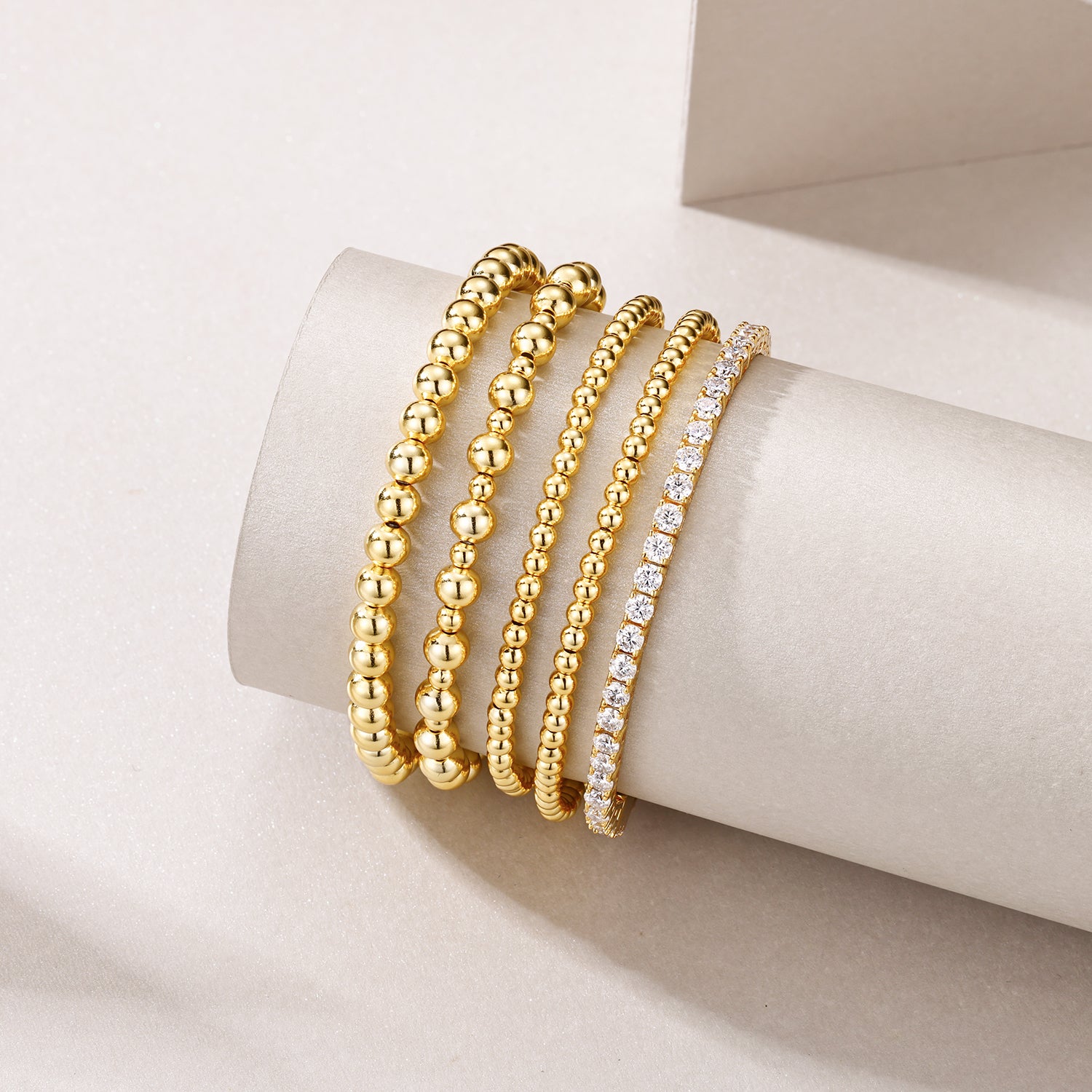 Moissanite Tennis Bracelet – Platinum-Plated Sterling Silver | Statement Luxury