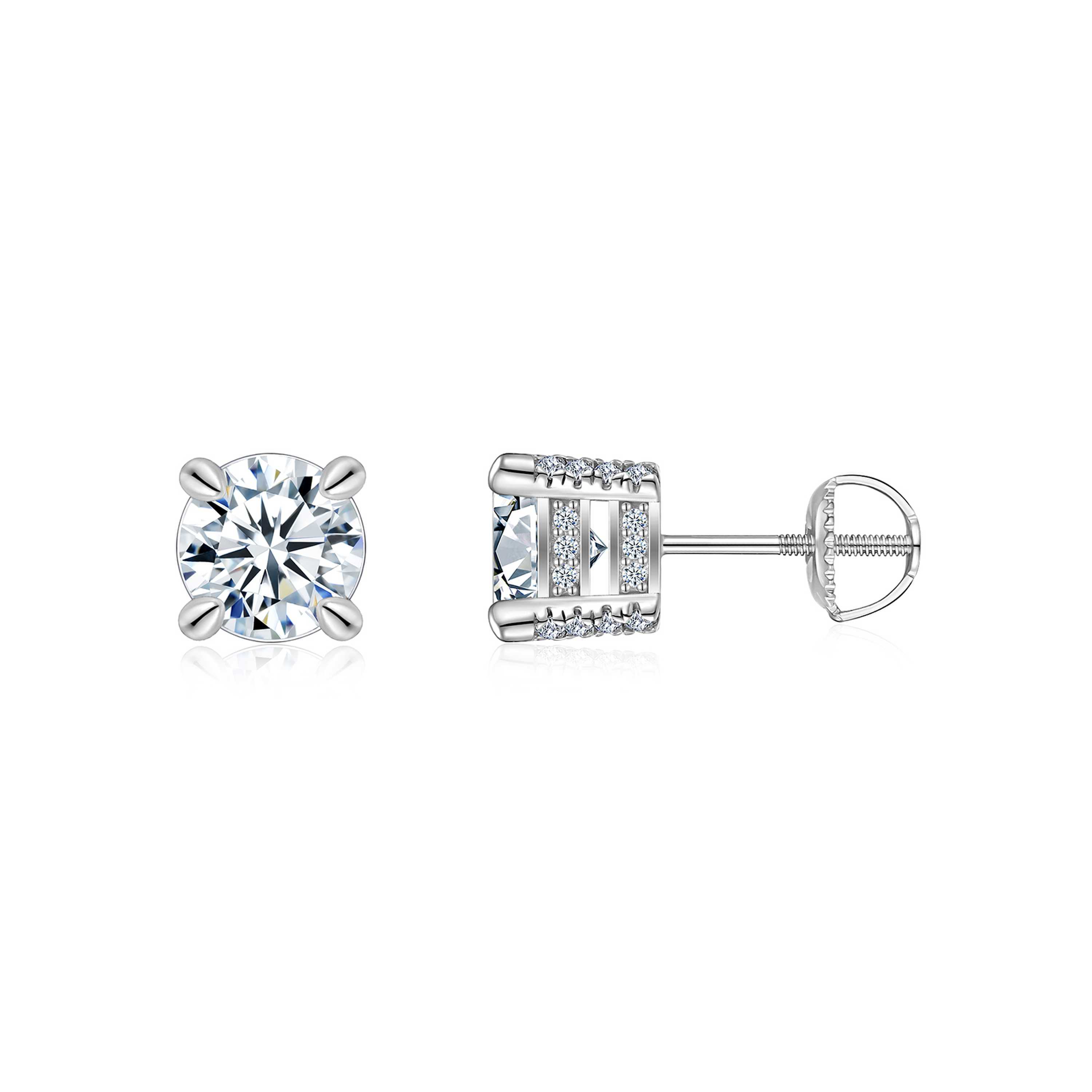 Rose Lumière — Morganite S925 Silver Stud Earrings
