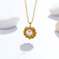 Pearl Shell – Freshwater Pearl Natural Shell Frosted Luxury Necklace