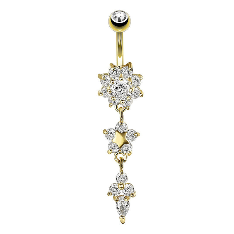 Zircon Butterfly Belly Button Ring — 60 Designs