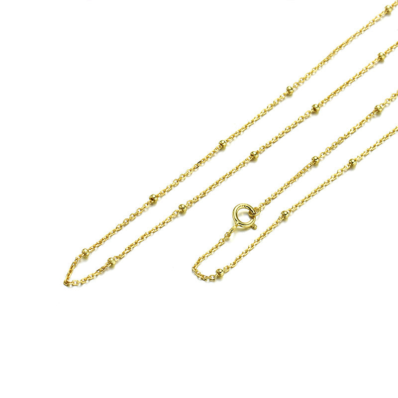 Fleur — 925 Silver Geometric Flower Chain Necklace