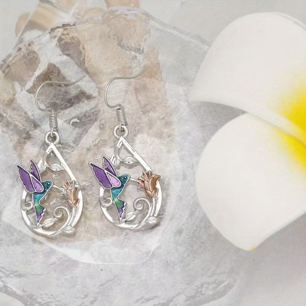 Hummingbird Dripping Oil Ornament Set | Animal Series