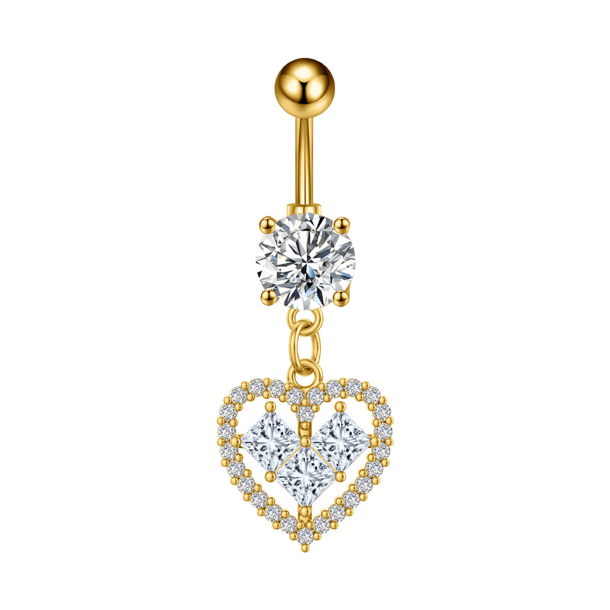 Zircon Butterfly Belly Button Ring — 60 Designs