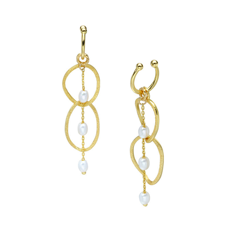 Pearl & Tassel Ring Clip-On Luxury Earrings – No Piercing Needed