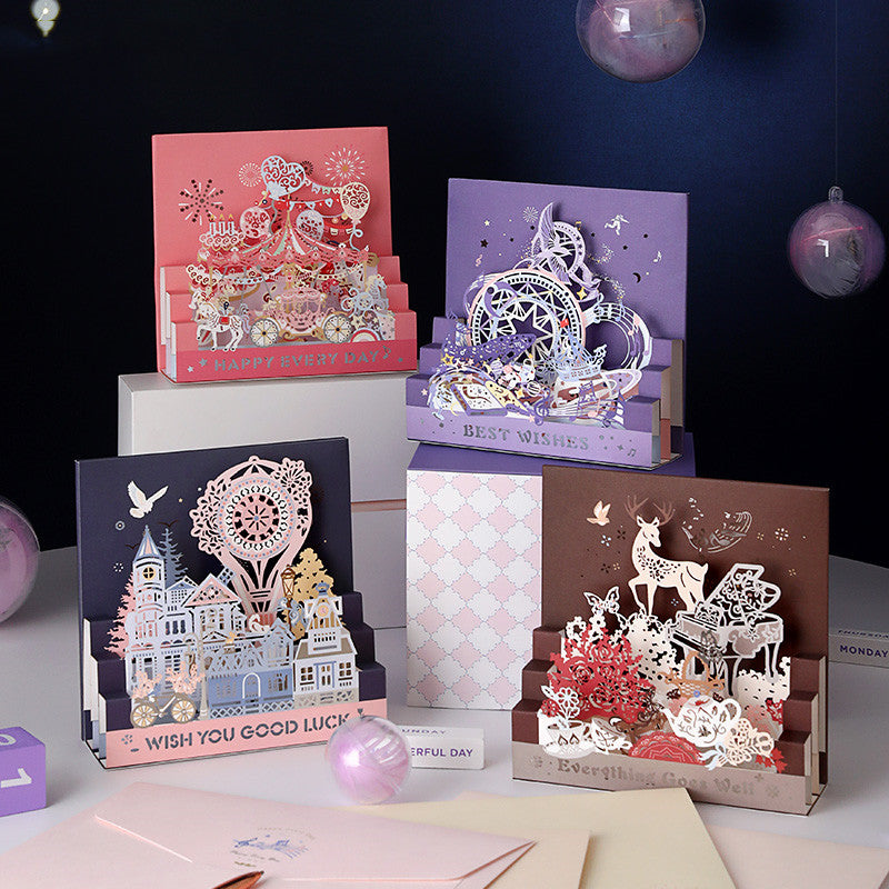 Artisan Folding Greeting Cards — Whimsical Illustrated Designs