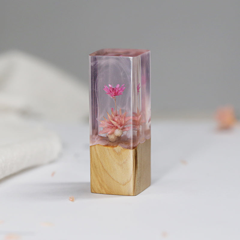 Sandalwood Engraved Love Ornament — Handcrafted Keepsake Gift