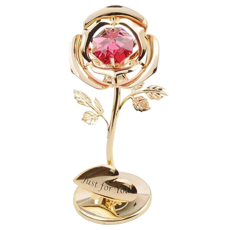 Diamond Rose Gold Ornament | Luxury Gift for Her