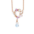 Rose Dew – Natural Pearl Rose Gold Teardrop Luxury Necklace