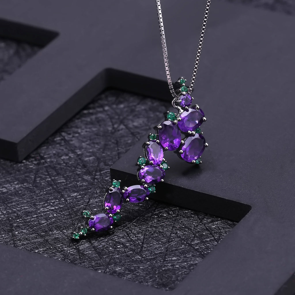 Améthyste — 925 Sterling Silver Amethyst Necklace