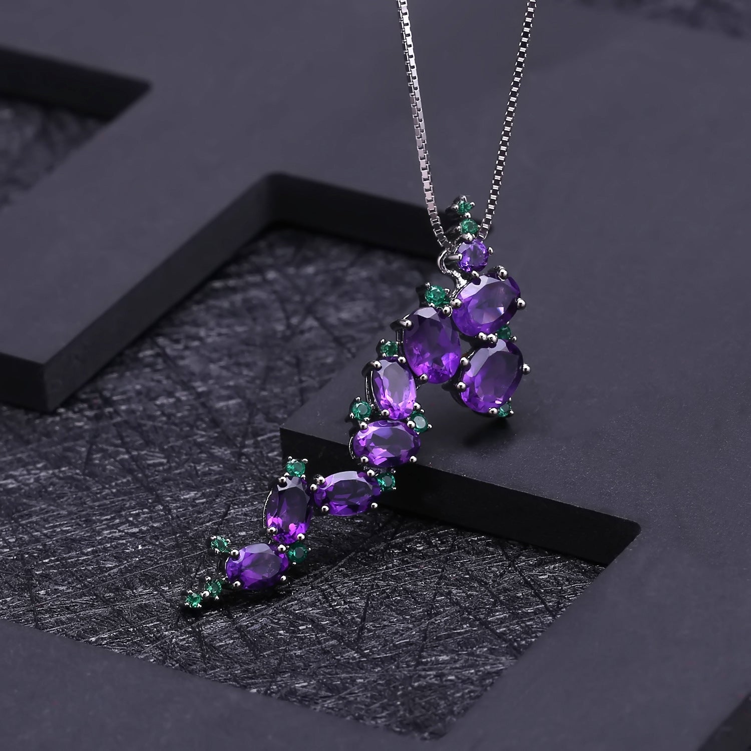 Améthyste — 925 Sterling Silver Amethyst Necklace