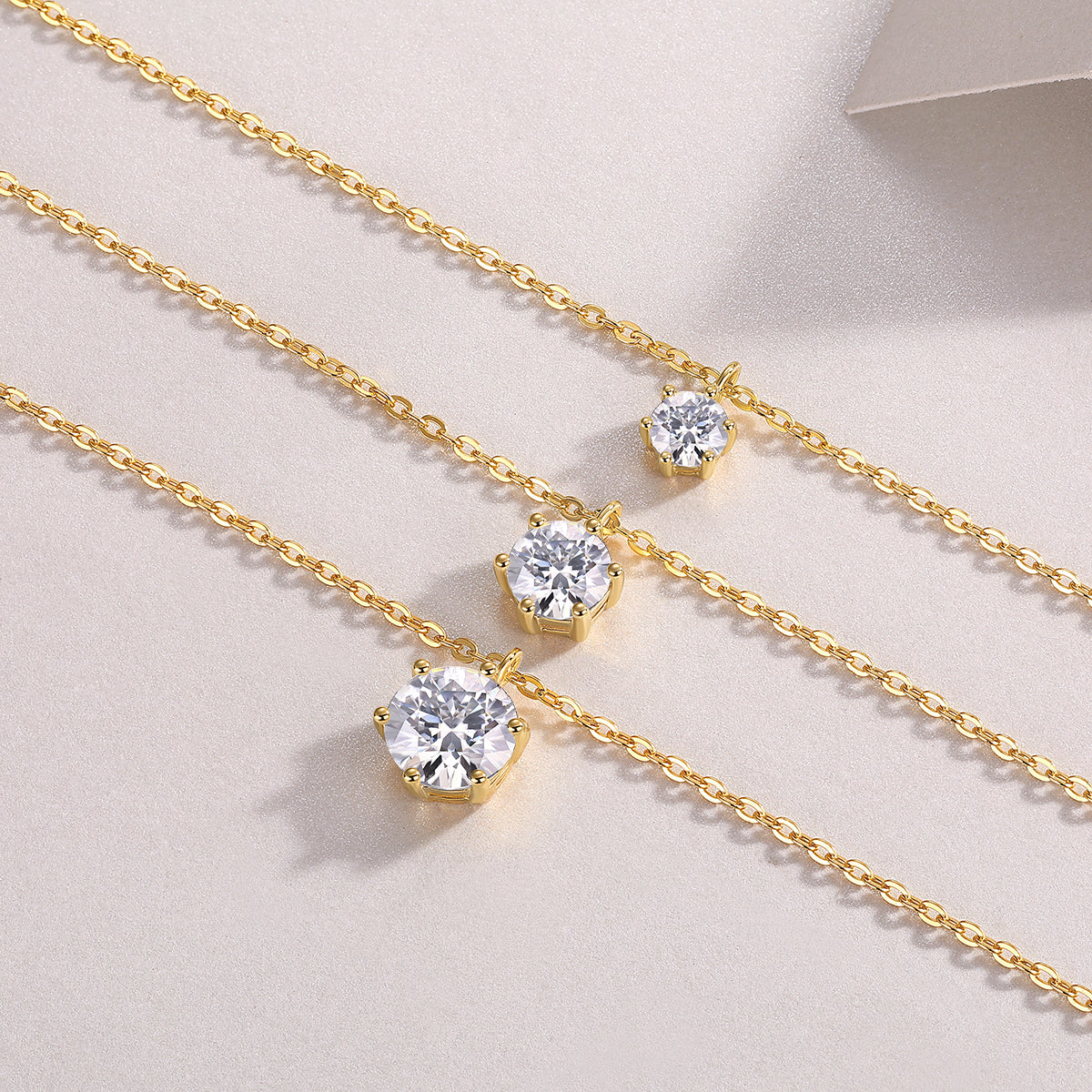 2-Carat Morganite Pendant Necklace — Gold-Plated S925 Silver