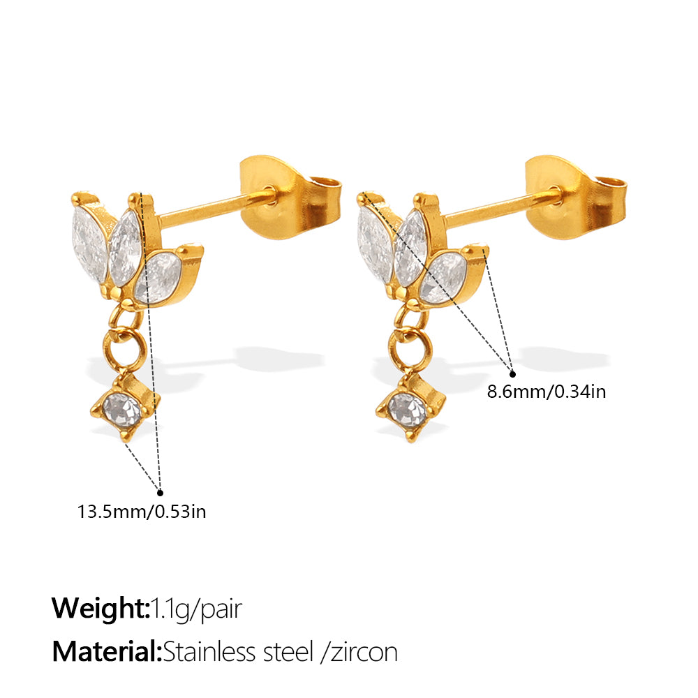 Lumière — Zircon Tassel Earrings