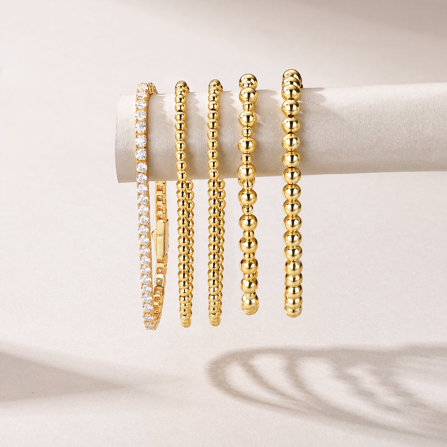 Moissanite Tennis Bracelet – Platinum-Plated Sterling Silver | Statement Luxury