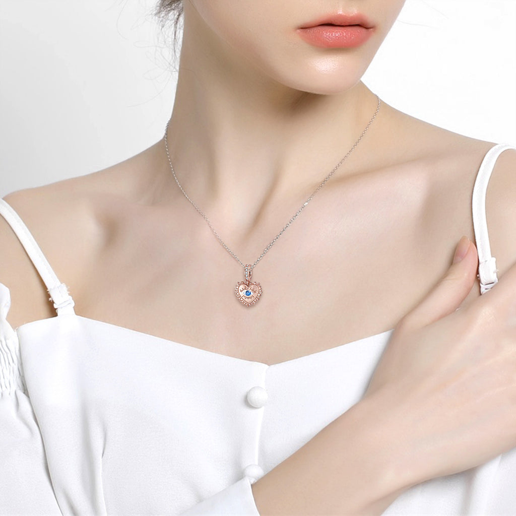 Rosé — 925 Silver Rose Gold Geometric Pendant