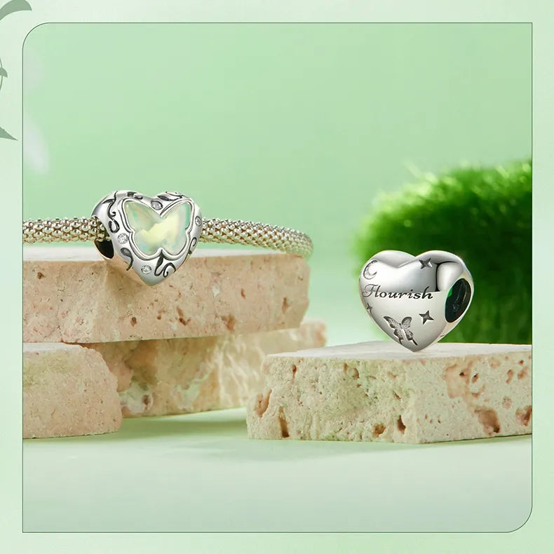 925 Sterling Silver Butterfly Charm Pendant | Electroplated | Luxury Gift
