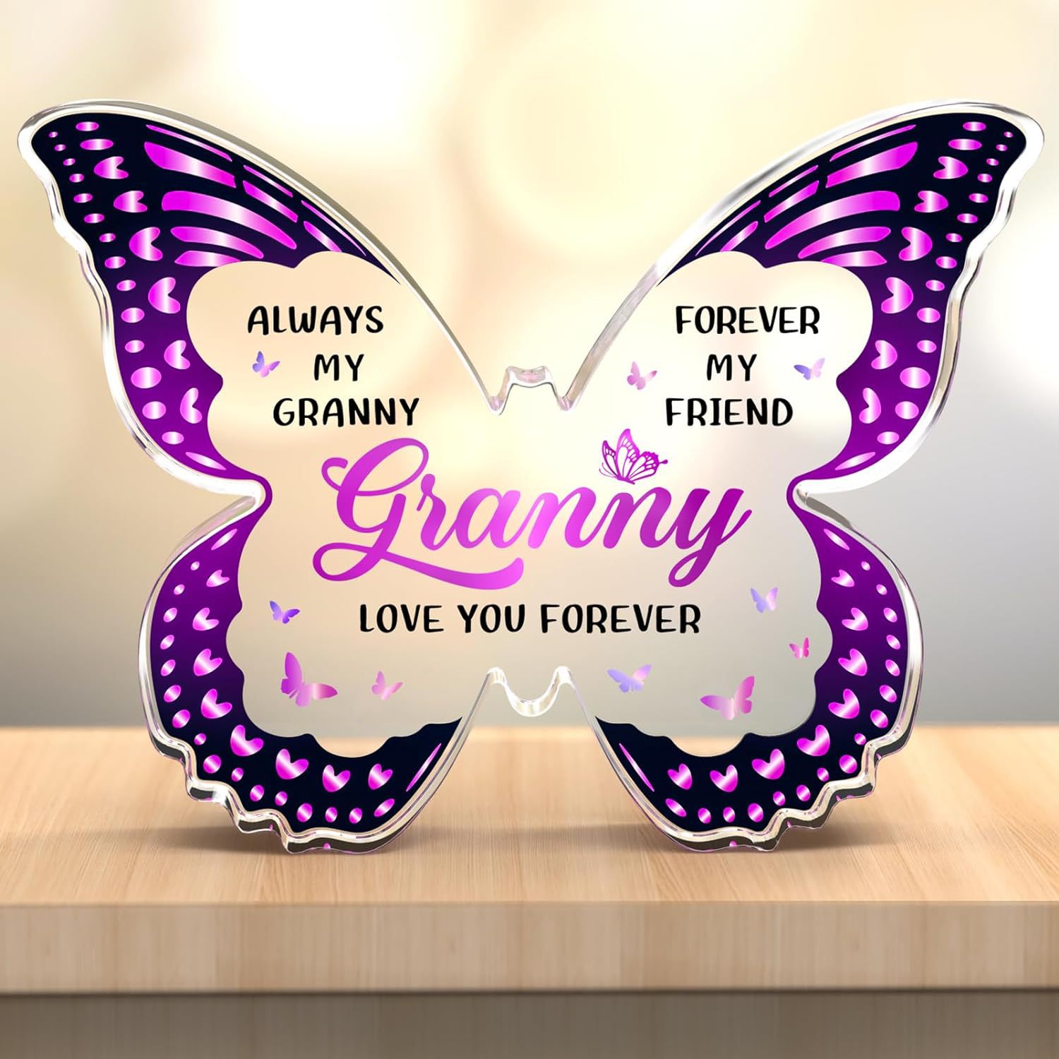 Butterfly Acrylic Keepsake — Personalised Gift for Her