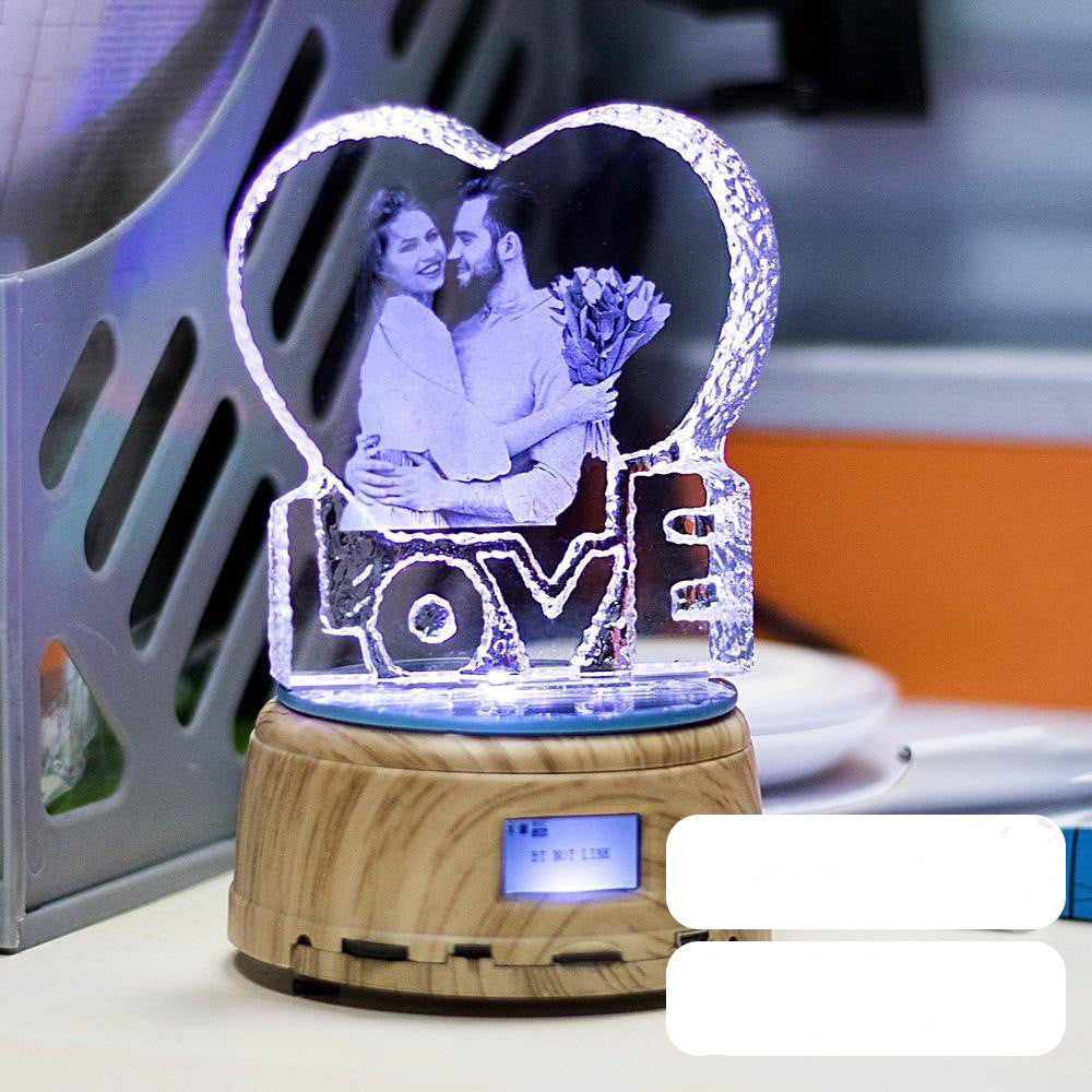 Crystal Bluetooth Speaker — 3D LED Light Gift Edition