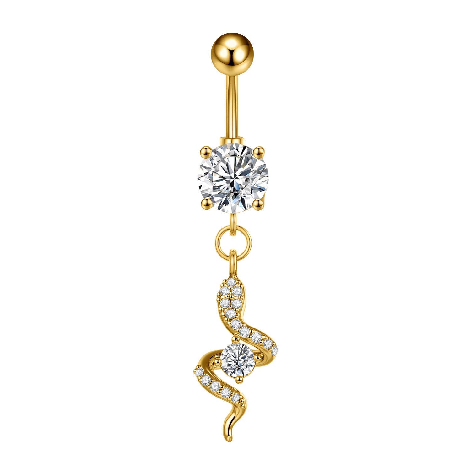 Zircon Butterfly Belly Button Ring — 60 Designs