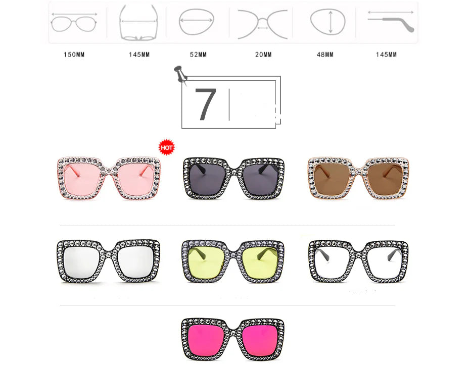 Square Diamond Sunglasses — Bold Fashion Eyewear