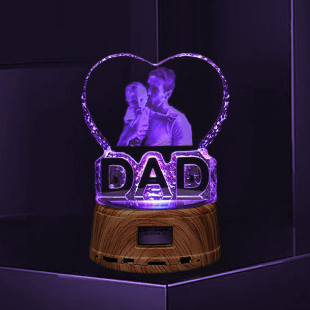 Crystal Bluetooth Speaker — 3D LED Light Gift Edition