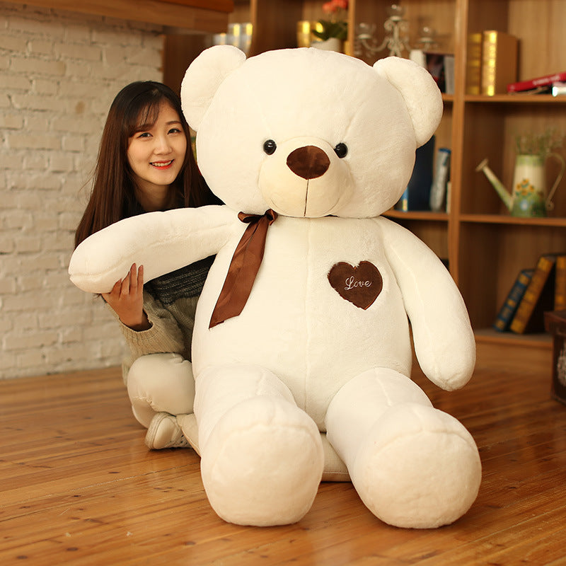 The Ribbon Hug Bear — Luxury Plush Teddy Collection