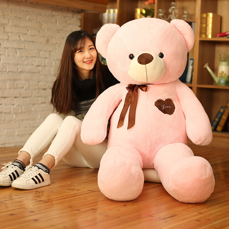 The Ribbon Hug Bear — Luxury Plush Teddy Collection