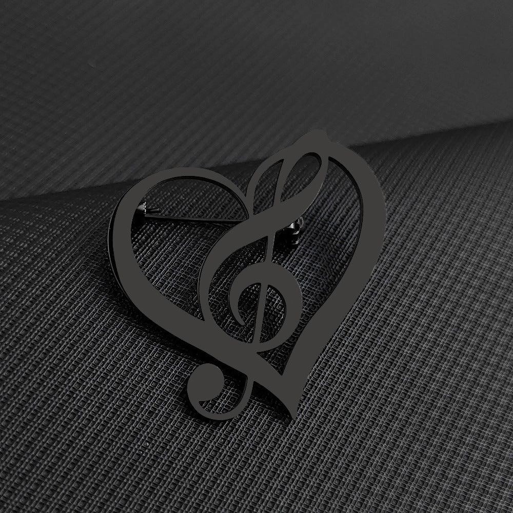 18K Love Heart Brooch — Luxury Romantic Pin
