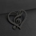 18K Love Heart Brooch — Luxury Romantic Pin