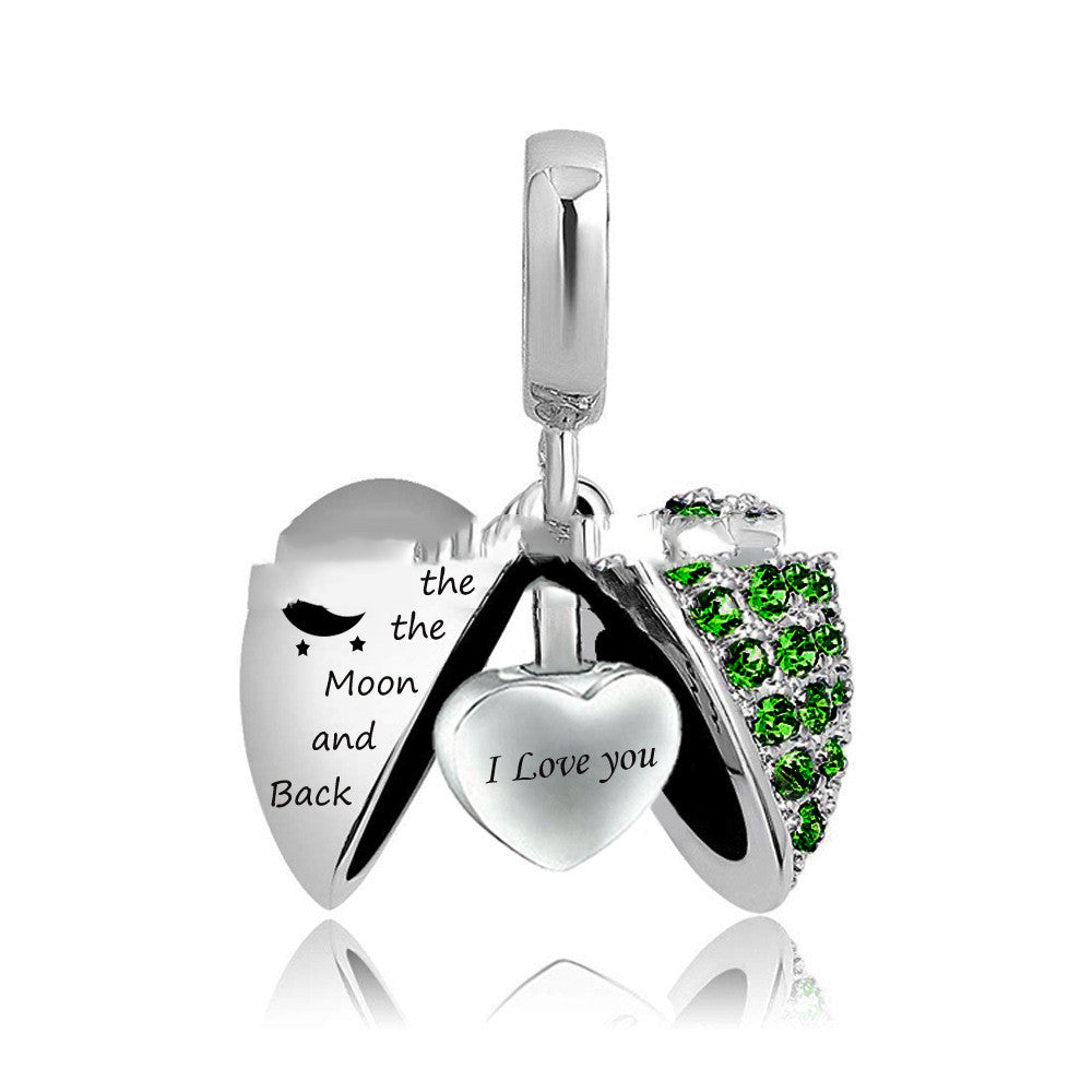 Birth Month Pendant — Women's Perfume Locket Necklace