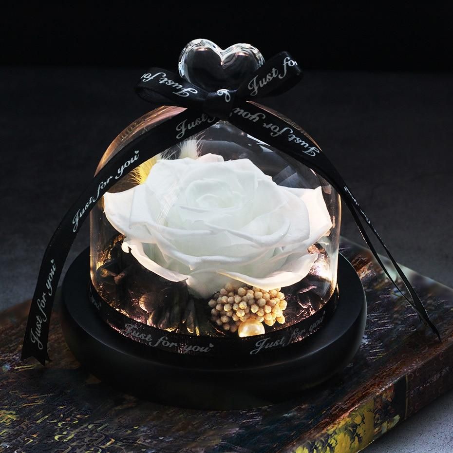 Lumière Rose — Eternal LED Rose in Glass Dome