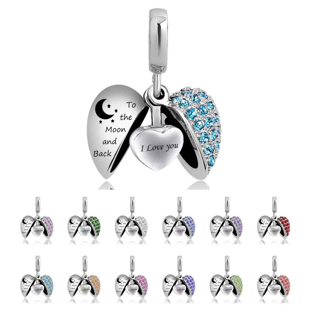 Birth Month Pendant — Women's Perfume Locket Necklace