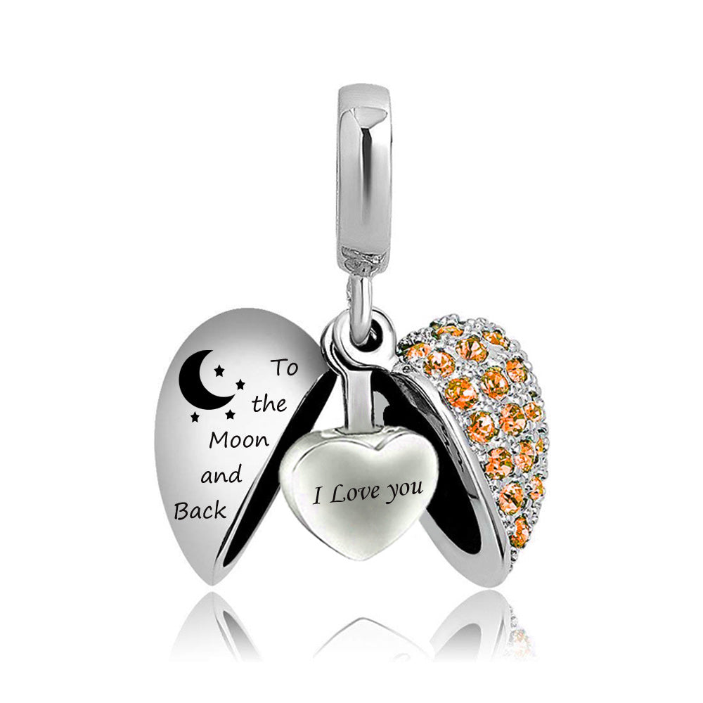 Birth Month Pendant — Women's Perfume Locket Necklace