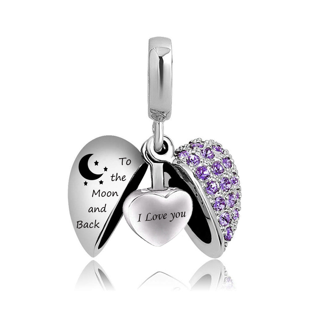Birth Month Pendant — Women's Perfume Locket Necklace