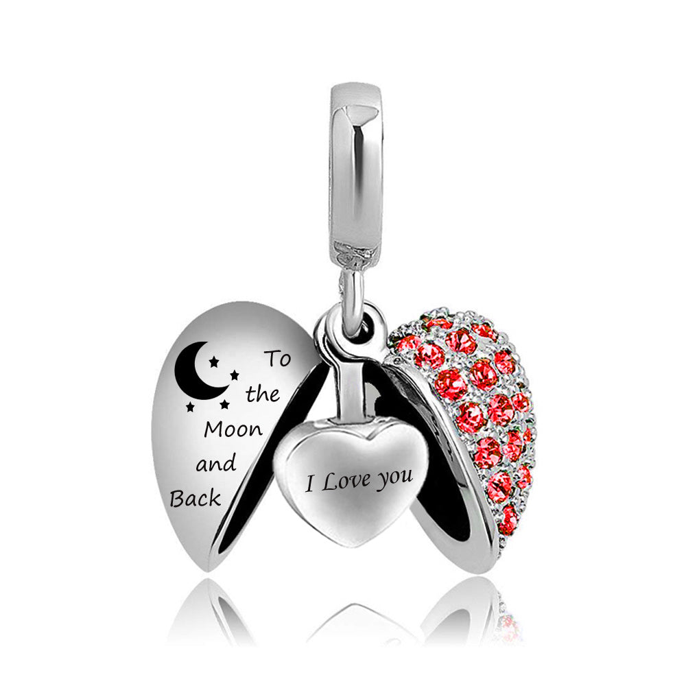 Birth Month Pendant — Women's Perfume Locket Necklace