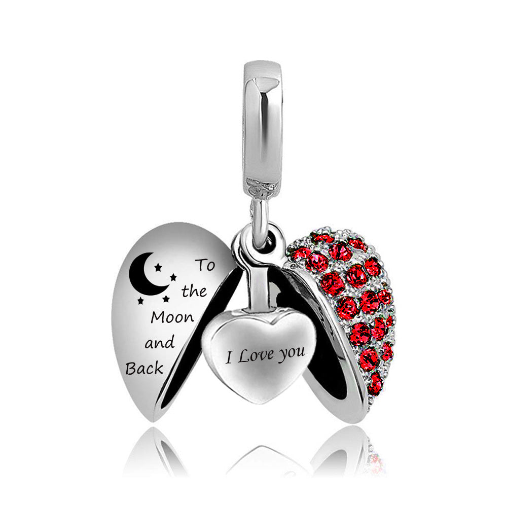 Birth Month Pendant — Women's Perfume Locket Necklace