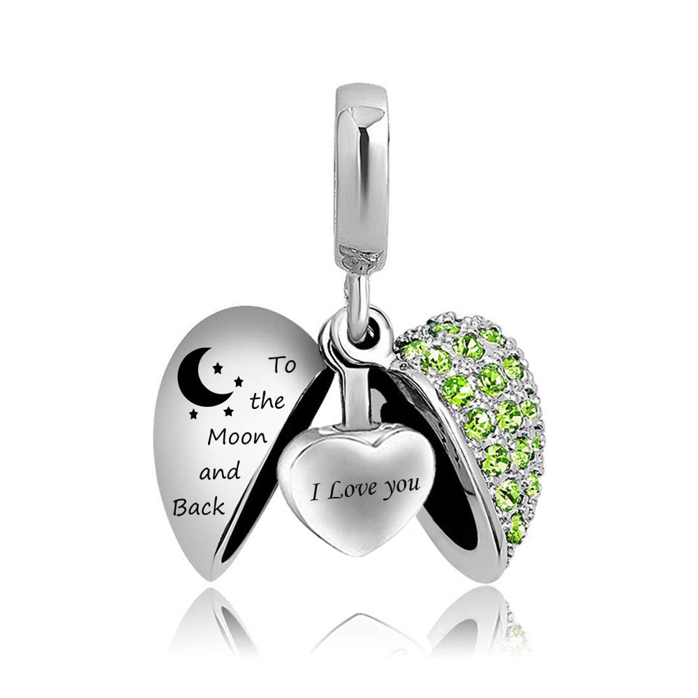 Birth Month Pendant — Women's Perfume Locket Necklace
