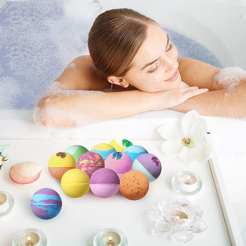 Rainbow Bath Salt Bomb — 12 Gourmet Scents Collection