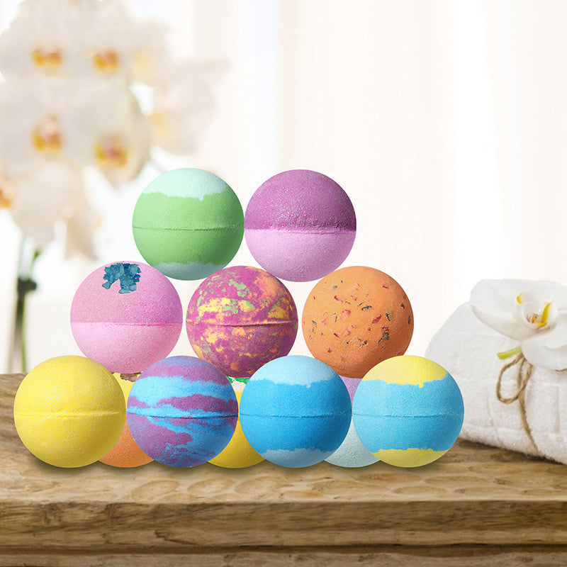 Rainbow Bath Salt Bomb — 12 Gourmet Scents Collection
