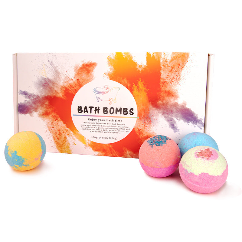 Luxury Bath Bomb Gift Box — 14 Pieces with Minerals & Botanicals