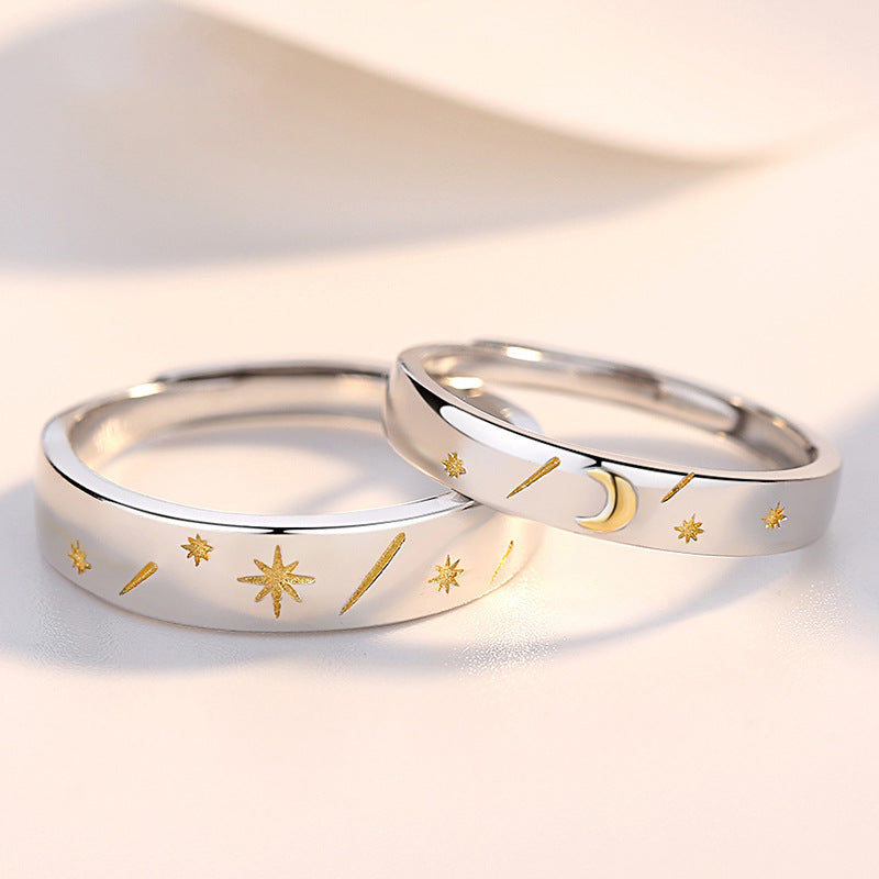Star Couple Ring | S925 Sterling Silver