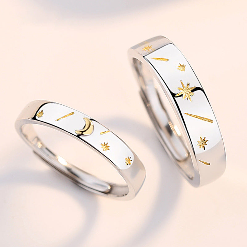 Star Couple Ring | S925 Sterling Silver