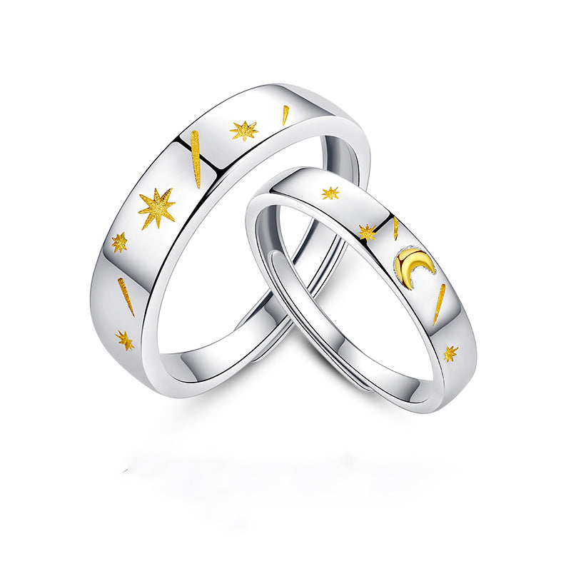 Star Couple Ring | S925 Sterling Silver