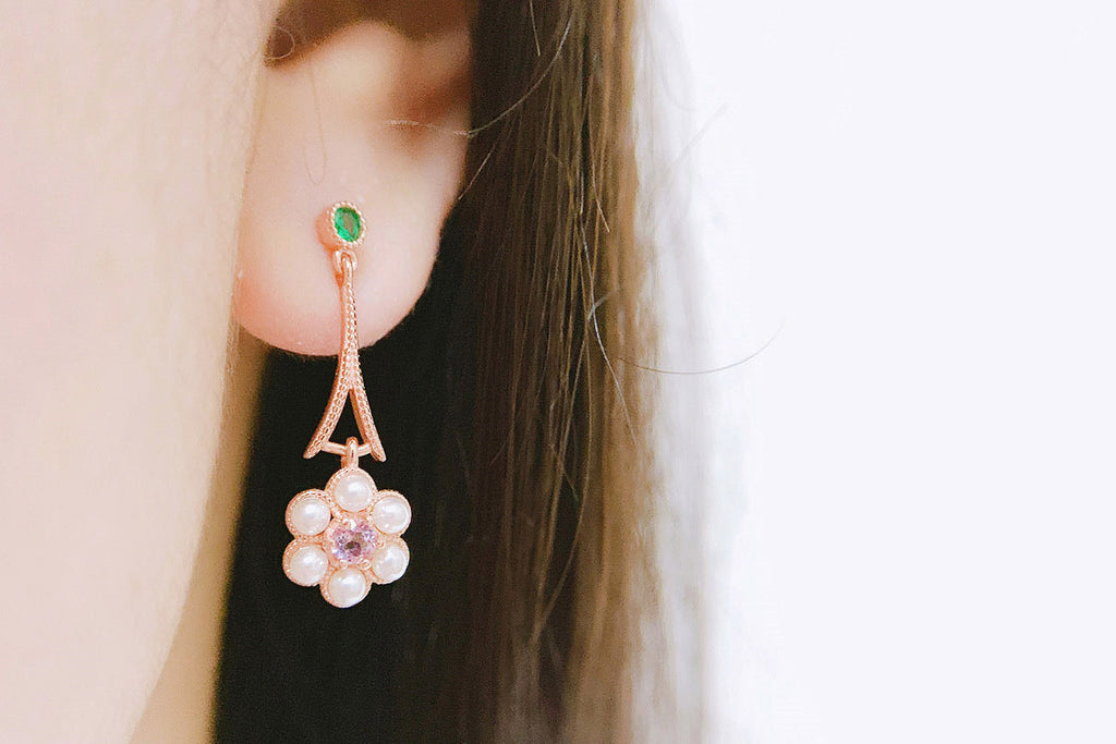 Natural Amethyst Plum Blossom Jewelry — Korean Elegance
