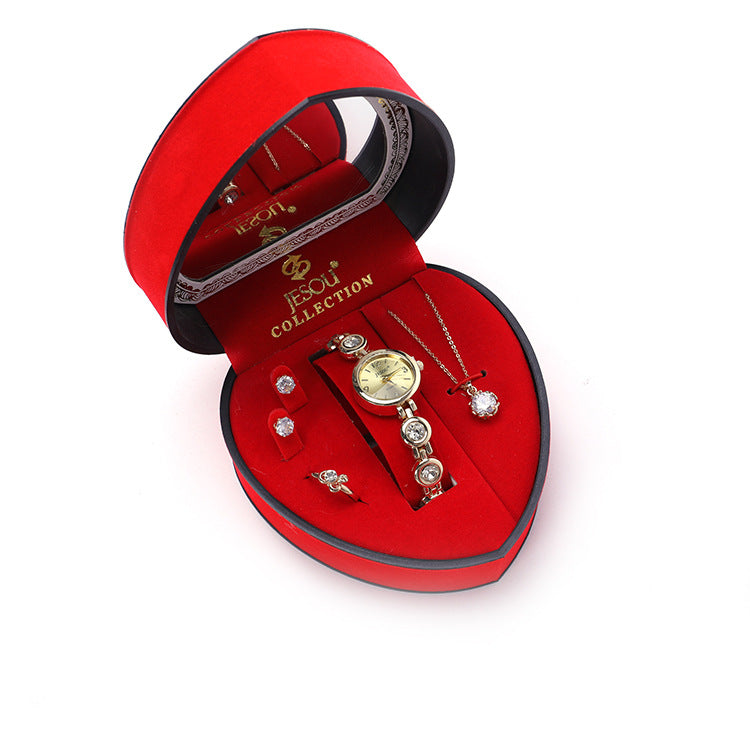 Golden Hour — Women's 4-Piece Jewellery & Watch Set