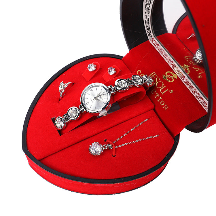 Golden Hour — Women's 4-Piece Jewellery & Watch Set