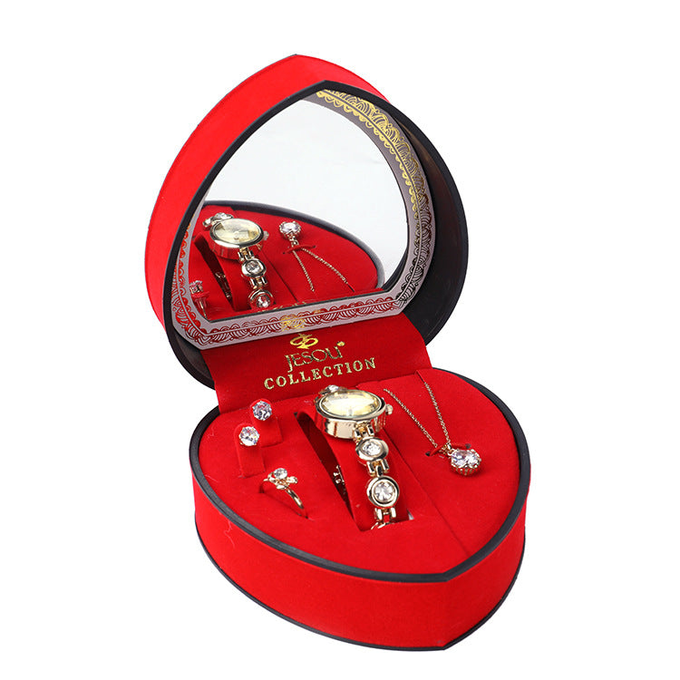 Golden Hour — Women's 4-Piece Jewellery & Watch Set