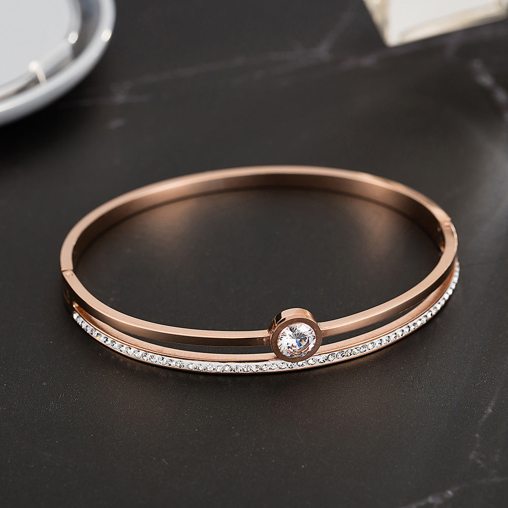 Élite Women’s Quartz Watch — Gold & Rose Gold | Luxury Gift Set