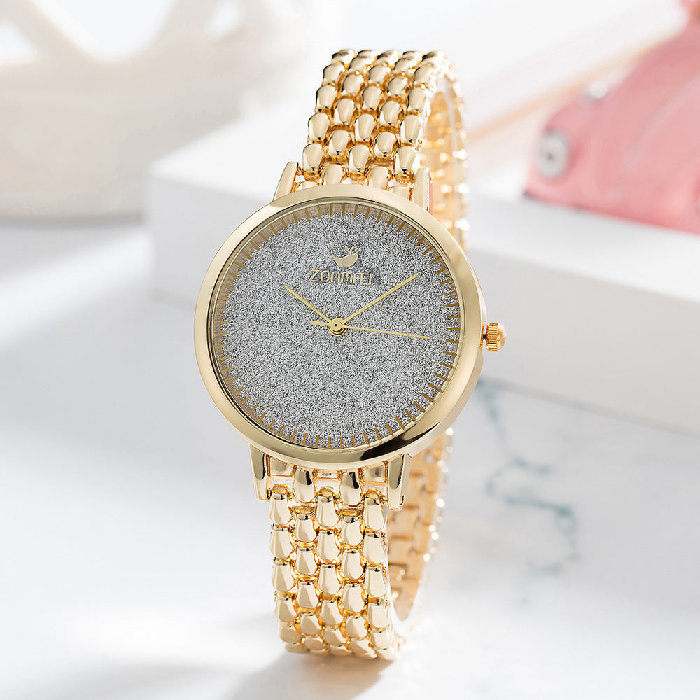 Élite Women’s Quartz Watch — Gold & Rose Gold | Luxury Gift Set